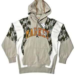 NWT Market X Puma Rare Camo Logo Hoodie Tan Men’s S